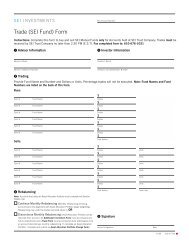 Trade (SEI Fund) Form