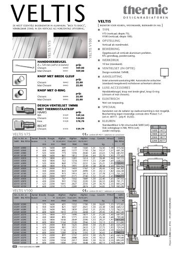 veltis veltis v75 veltis v100 veltis v75 veltis v100 - Thermic