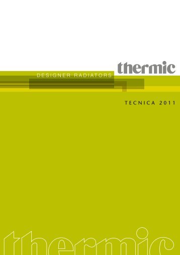 DESIGNER RADIATORS TECNICA 2011 - Thermic