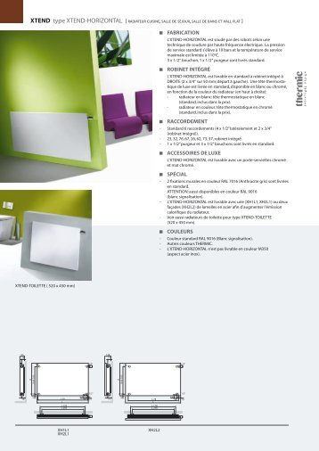 xTENd type XTEND-HORIZONTAL [ RADIATEUR CUISINE - Thermic