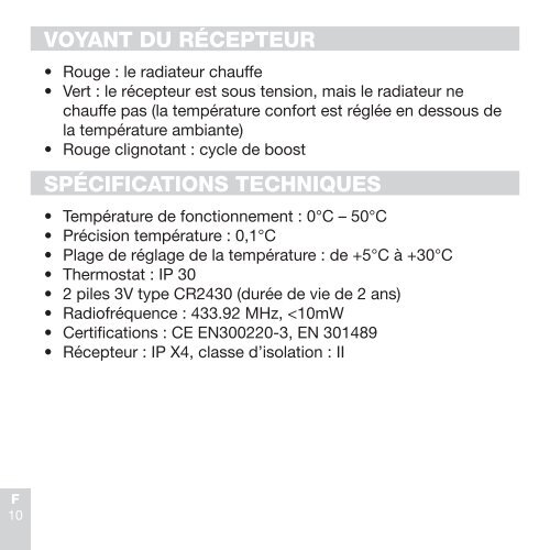 Gebrauchsanweisung Standard-Thermostat - Vasco