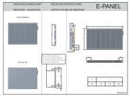 Instructions de montage E-Panel horizontal - Thermic