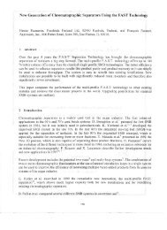 New generation of molasses chromatographic separators using ...