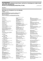 Comunicados - Revista RPI - Inpi