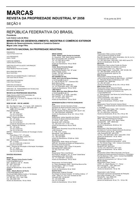 Comunicados - Revista RPI - Inpi