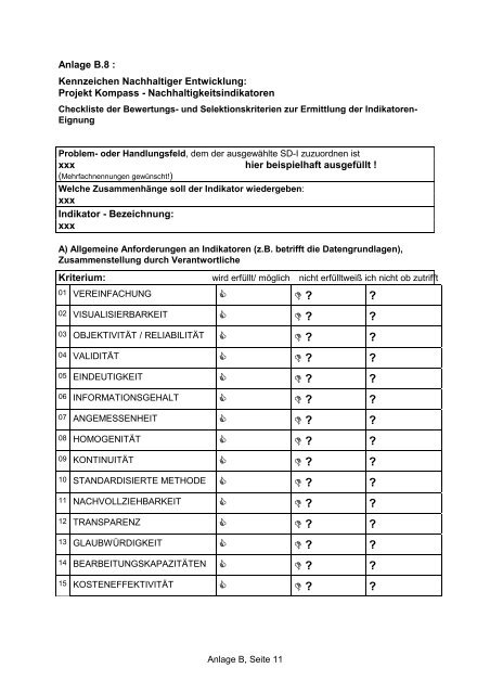 Beschlussvorlae Projekt KOMPASS - Agenda 21 in MÃ¼nchen