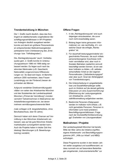 Beschlussvorlae Projekt KOMPASS - Agenda 21 in MÃ¼nchen