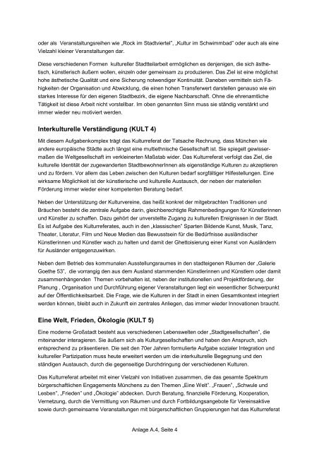 Beschlussvorlae Projekt KOMPASS - Agenda 21 in MÃ¼nchen