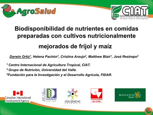 Biodisponibilidad de nutrientes en comidas preparadas ... - AgroSalud