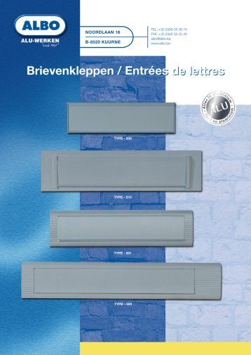 Brievenkleppen / EntrÃ©es de lettres - Albo