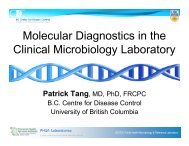 Molecular Diagnostics in the Clinical Microbiology Laboratory