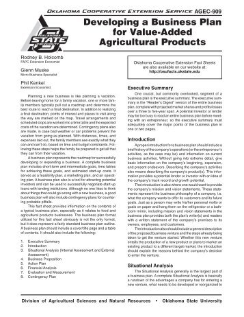 developing a business plan for value added agricultural products developing a business plan for value added agricultural products