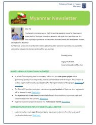 Myanmar Monthly News Letter