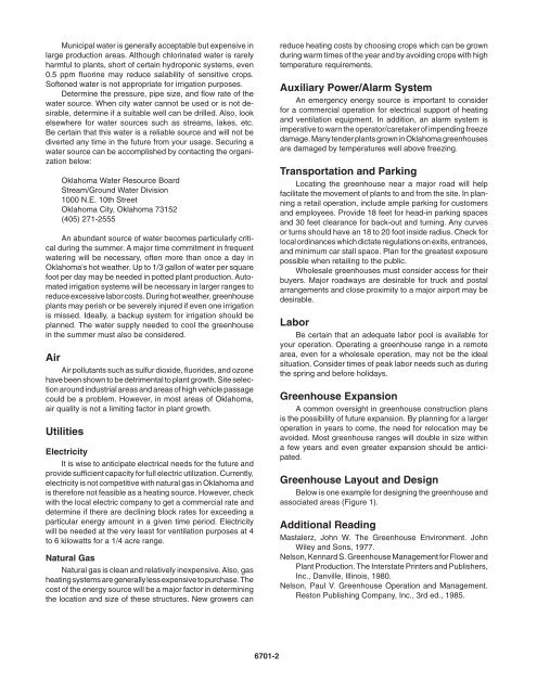 Locating the Greenhouse - OSU Fact Sheets - Oklahoma State ...