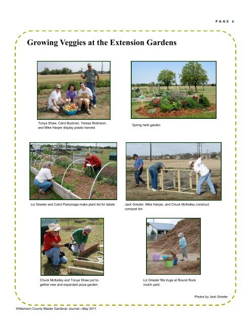 May 2011 Journal - Texas Master Gardeners Association