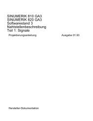 Nahtstellen Beschreibung Sinumerik 810 - Wiap