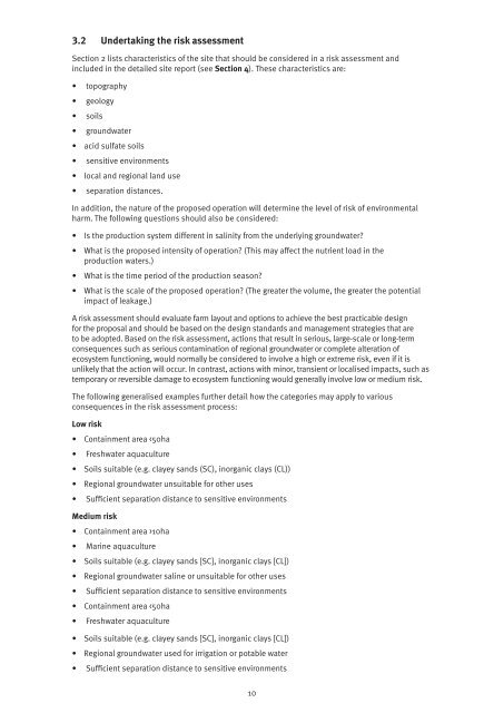 Guidelines for constructing and maintaining aquaculture ...