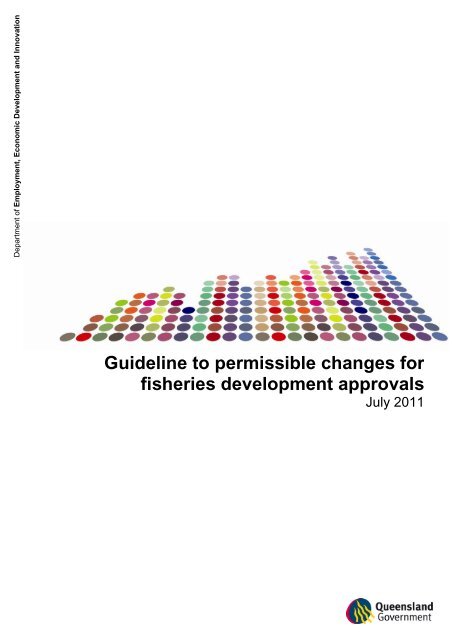 Guideline to permissable changes for fisheries development approvals