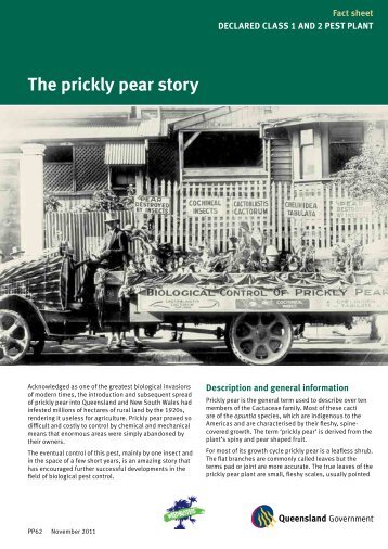 The prickly pear story - Department of Primary Industries