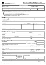 Confidential Credit Application - Department of Primary Industries