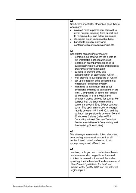 Queensland Guidelines: Meat Chicken Farms - Department of ...