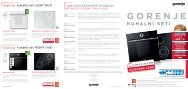 Pdf katalog: Gorenje kuhalni seti