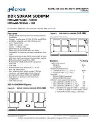 DDR SDRAM SODIMM 200-Pin, 512MB, 1GB, x64, DR ... - Micron