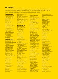 Our Supporters Save the Children is honored by the extraordinary ...