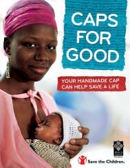 Caps for Good - Save the Children