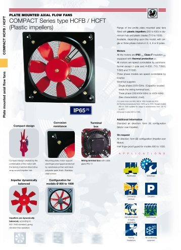 COMPACT Series type HCFB / HCFT (Plastic impellers) - Tangra