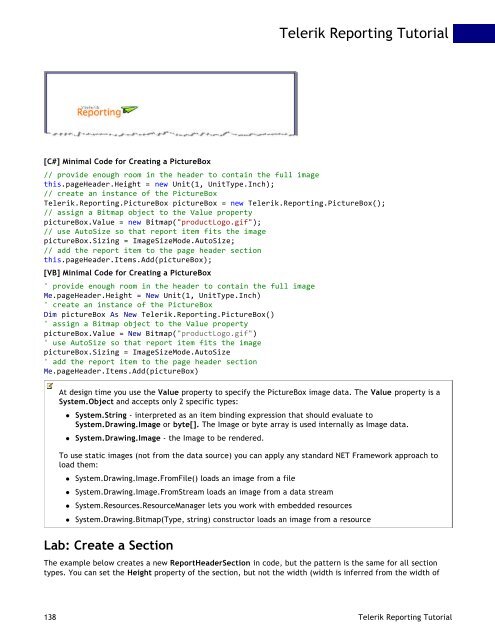 Telerik Reporting Chart Tutorial