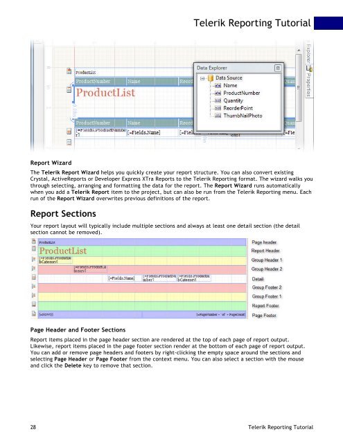 Telerik Reporting Chart Tutorial