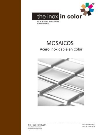 Baldosas y mosaicos en acero inoxidable - The inox in color