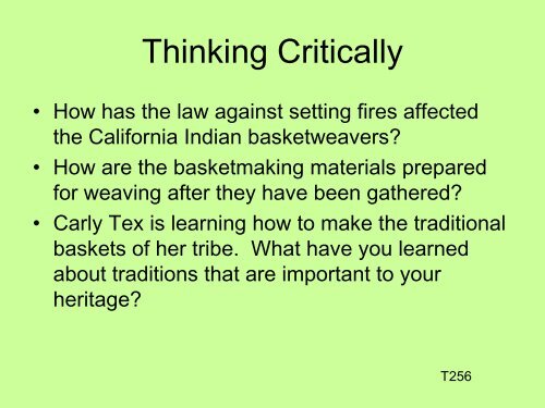 Weaving a California Tradition Lesson - Trussville City Schools