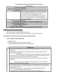 Geography Curriculum Map - Trussville City Schools