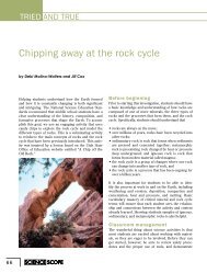 Chipping away at the rock cycle - Trussville City Schools