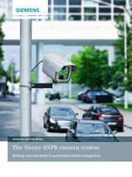 The Sicore ANPR camera system - Siemens Mobility
