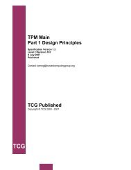 TPM Main Part 1 Design Principles TCG Published - Trusted ...