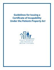 Guidelines for Issuing a Certificate of Incapability under the Patients ...