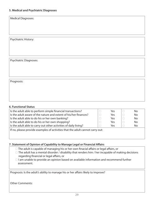 Guidelines for Issuing a Certificate of Incapability under the Patients ...