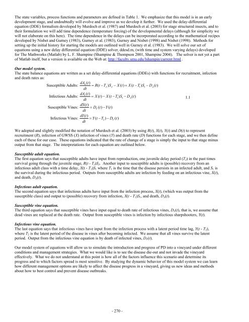 Impact Of Host Plant Xylem Fluid On Xylella Fastidiosa Multiplication ...