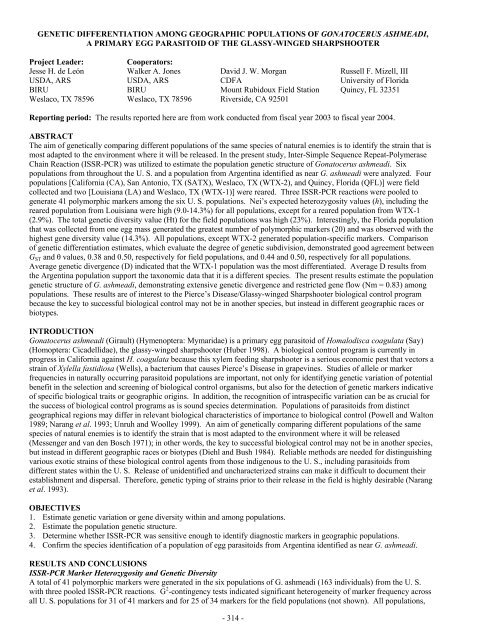 Impact Of Host Plant Xylem Fluid On Xylella Fastidiosa Multiplication ...