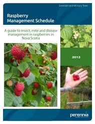 Raspberry Insect & Disease Management Schedule - Perennia