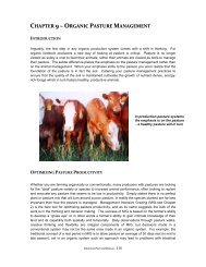 Organic Pasture Management - Perennia