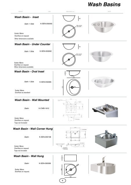 Kent Stainless Range of Sanitary Ware