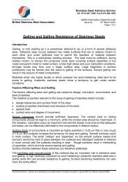 Information Sheet No - British Stainless Steel Association