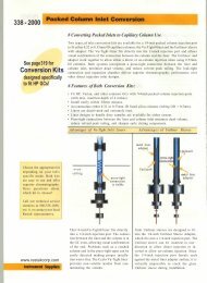 Paked Column Capillary Conversion Kits - Restek - Chromtech.com.au