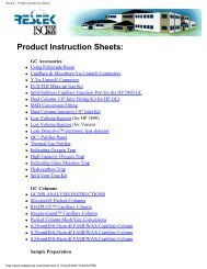 Restek -- Product Instruction Sheets - Chromtech.com.au