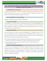 10. Central Sector Scheme for Establishment of Agri ... - Efresh India