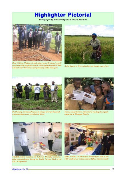 January - June 2008 - Kenya Agricultural Research Institute